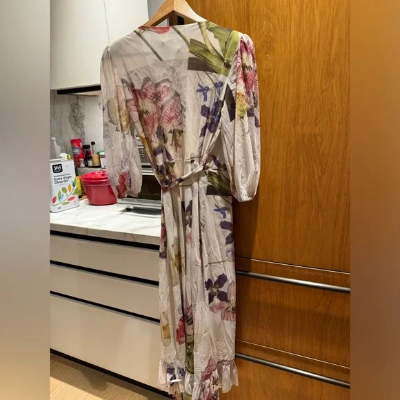 Ganni floral wrap dress - Picture 3 of 3